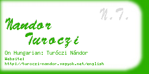 nandor turoczi business card