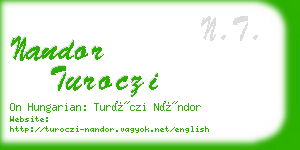 nandor turoczi business card